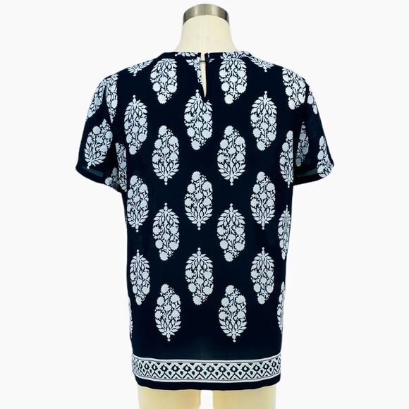 LOFT Outlet Short Sleeve Flowy Floral Blouse - Picture 3 of 7